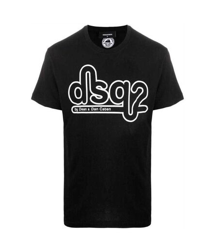 Unisex Adult Bubble Logo Skinny T-shirt Black DSquared2