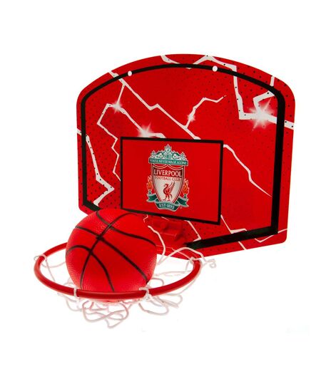 Liverpool FC Crest Mini Basketball Hoop Set (Red/Black/White) (One Size) - UTTA11064