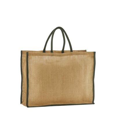 Sac de courses taille unique beige pâle / vert kaki Westford Mill