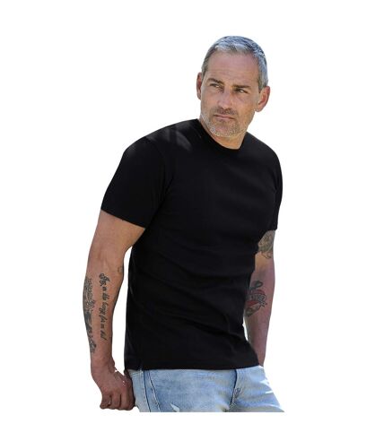 Tee Jays Mens Interlock Long Sleeve T-Shirt (Black) - UTBC3312