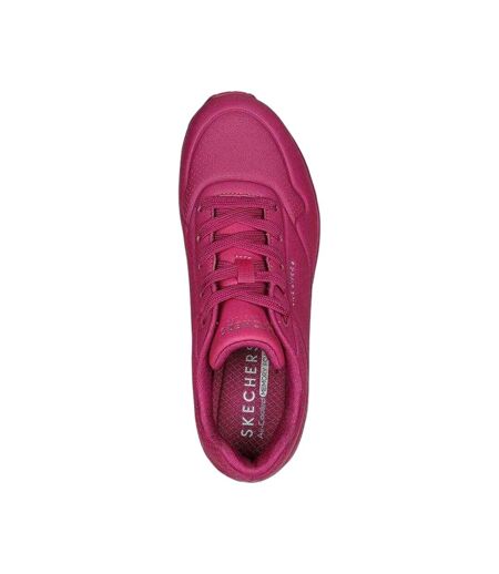 Baskets Uno Stand On Air Femme Rose Skechers