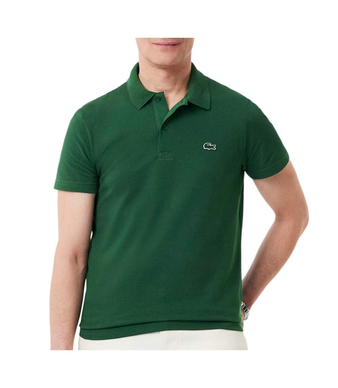 Polo vert homme lacoste mela-1