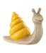Statuette Escargot Extérieur Pasquale 39cm Jaune-1