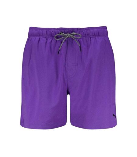 Mens Logo Swim Shorts Violet Puma
