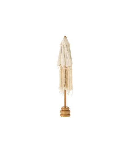 Parasol Déco Franges Tumanggal 84cm Crème