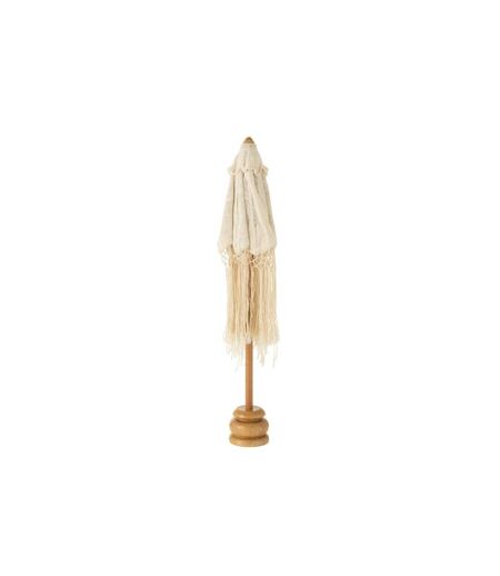 Parasol Déco Franges Tumanggal 84cm Crème