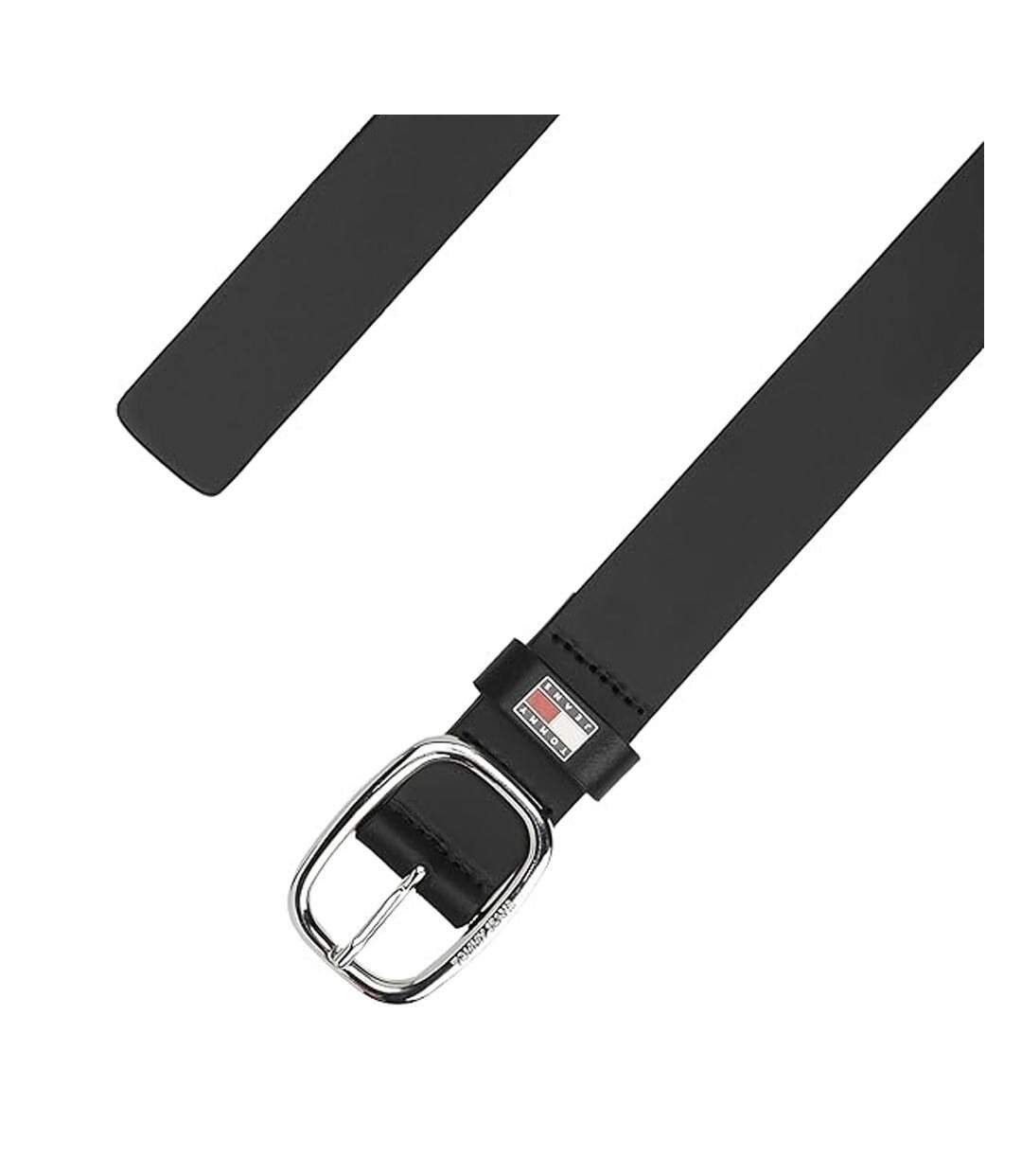 Ceinture noir femme tommy hilfiger oval-2