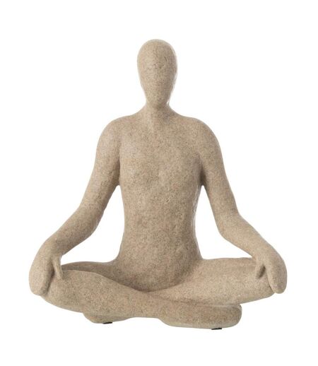 Statuette Yoga en Résine Shawn 31cm Beige