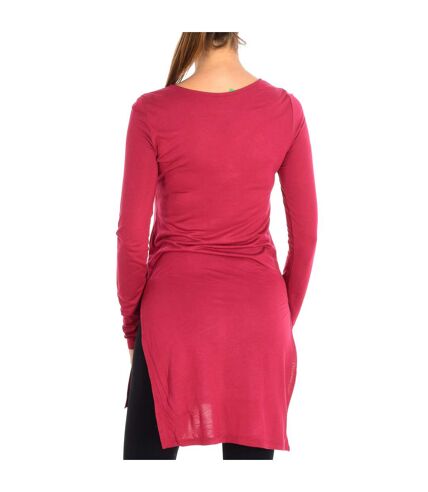 Long sleeve round neck dress 3I65E1B75 woman