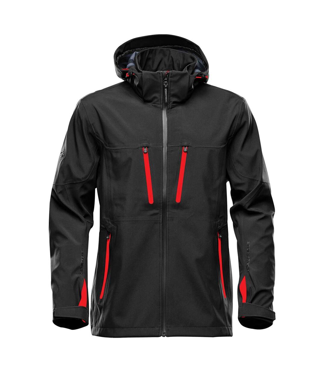 Veste Softshell Patrol Homme Noir Rouge Vif Stormtech-1