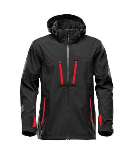 Veste Softshell Patrol Homme Noir Rouge Vif Stormtech