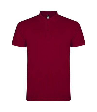 Roly Mens Star Short-Sleeved Polo Shirt (Garnet)