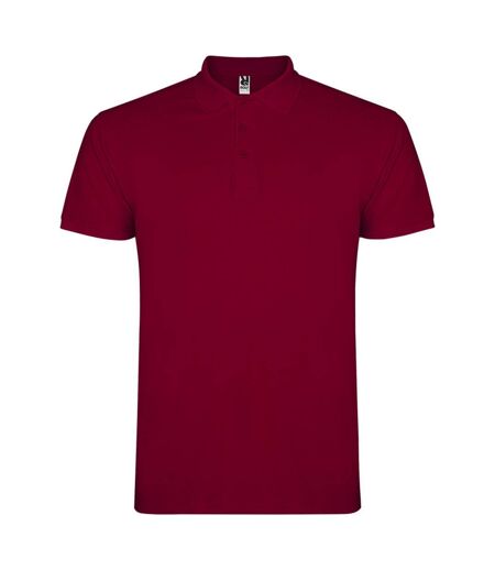Roly Mens Star Short-Sleeved Polo Shirt (Garnet)