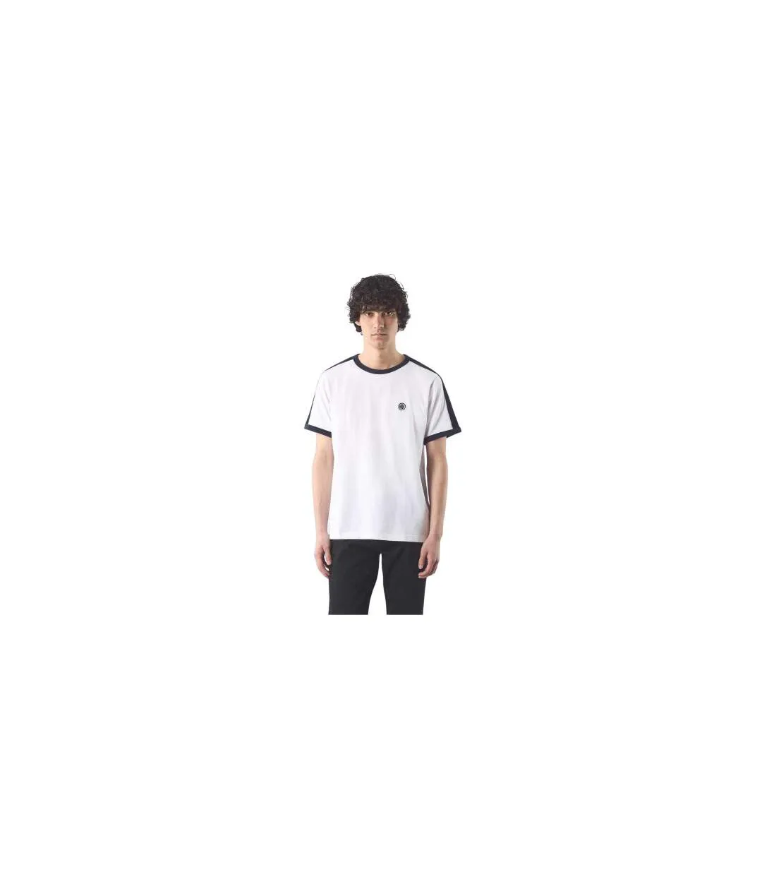 T-shirt Denton Homme Blanc Pretty Green-1