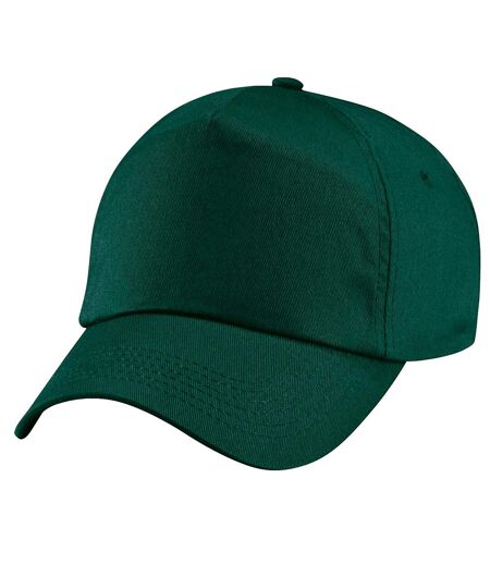 Casquette de baseball 100% coton enfant unisexe vert bouteille Beechfield