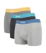 3 Pack Mens Cotton Rich Blend Everyday Fitted Trunks-1