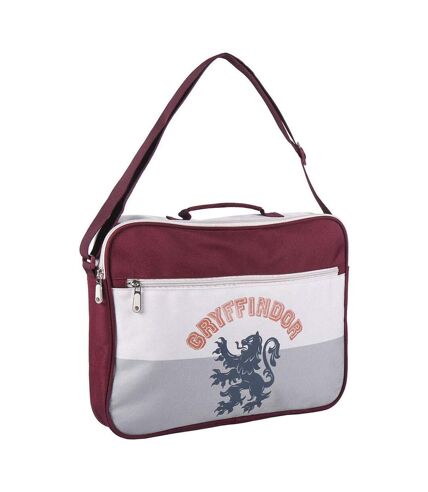 Harry Potter Gryffindor Messenger Bag (Gray/Burgundy) (One Size) - UTTA9562