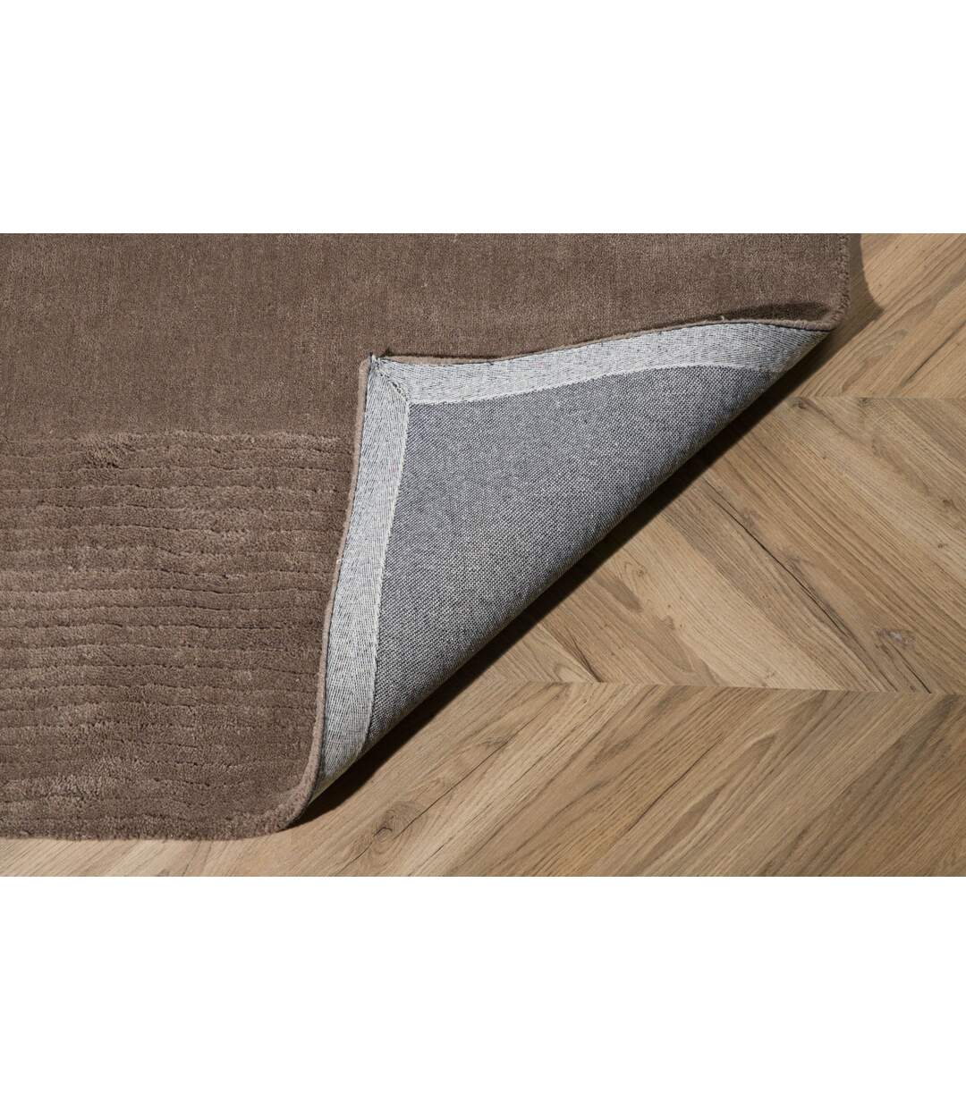 Tapis Déco en Laine Matteo 253x350cm Marron-4