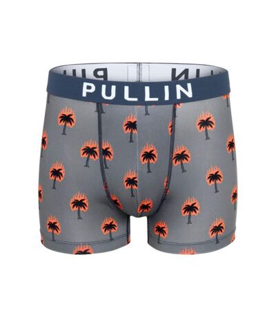 PULL IN Boxer Homme Microfibre BURNING Gris