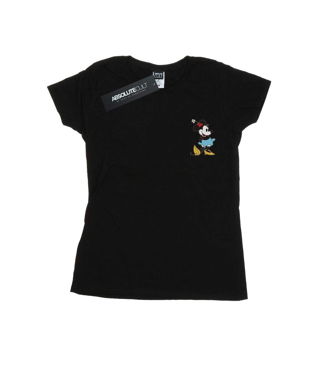 Disney Femme/Ladies Minnie Mouse Kick Chest Cotton T-Shirt (Noir) - UTBI31752-1