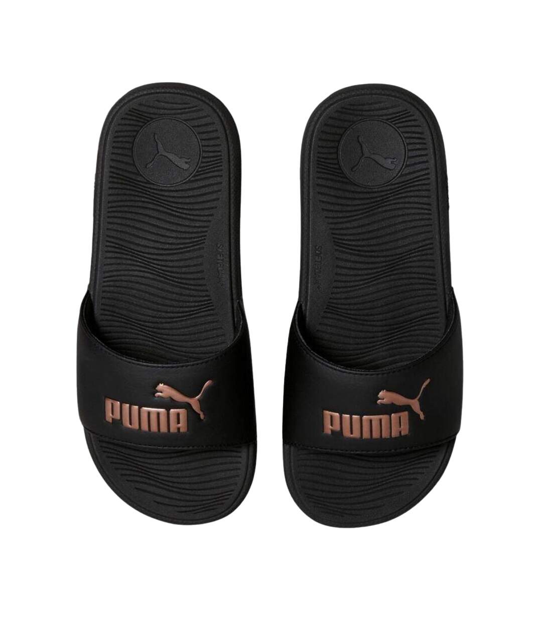 Tongs Cool Cat 2.0 Femme Noir Doré Puma-1