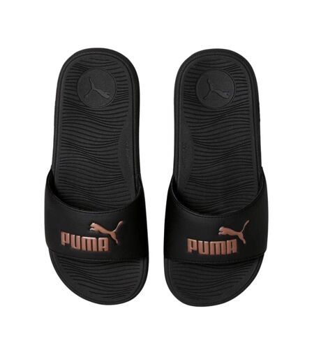Tongs Cool Cat 2.0 Femme Noir Doré Puma