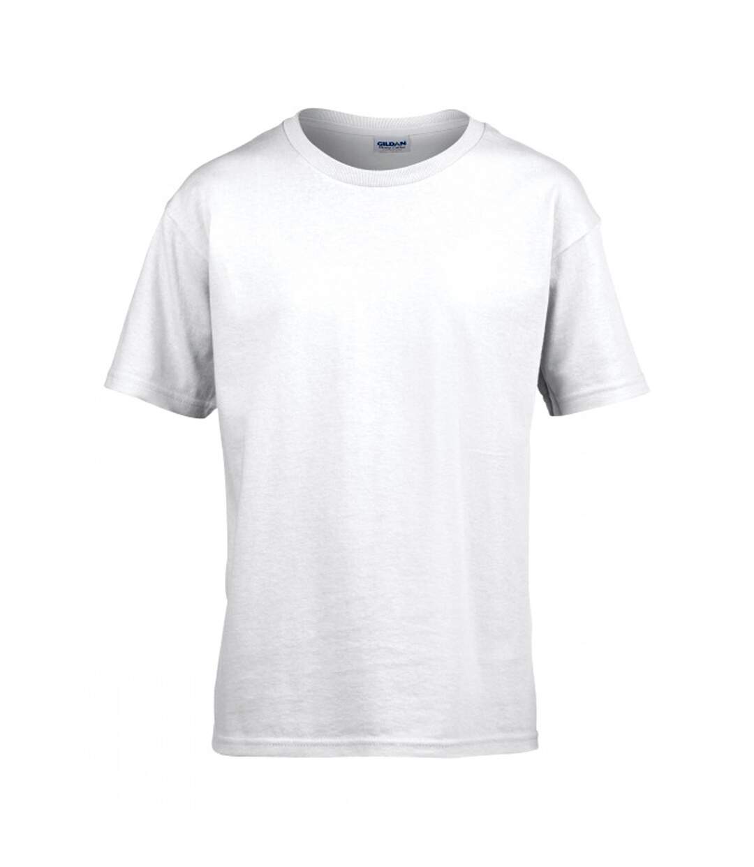 T-shirt softstyle homme blanc Gildan