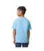 T-shirt softstyle enfant bleu clair Gildan-2