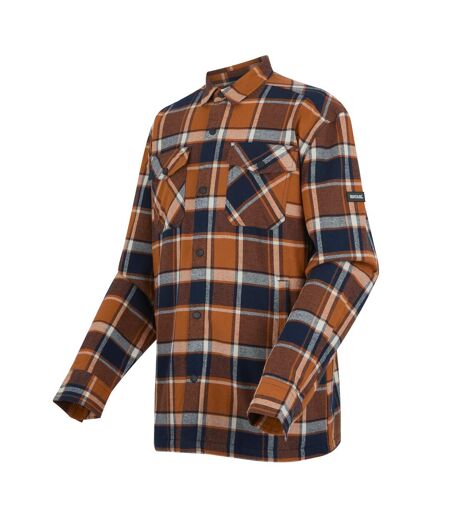 Mens Spennith Shacket Glazed Ginger Navy Regatta
