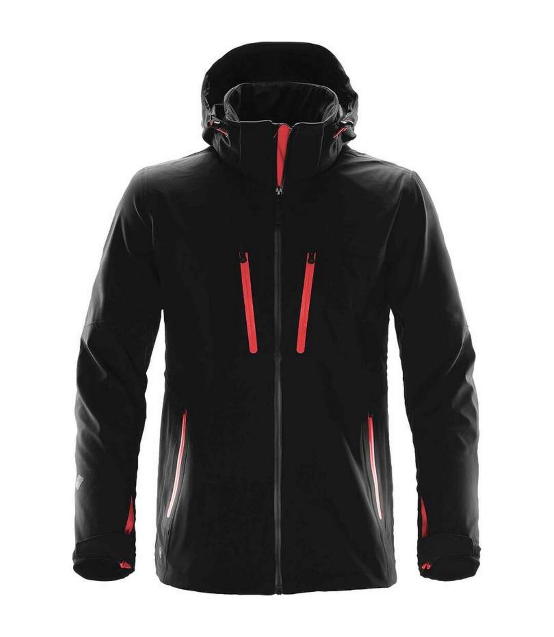 Veste Softshell Patrol Homme Noir Rouge Vif Stormtech-1