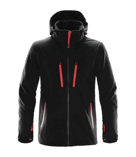 Veste Softshell Patrol Homme Noir Rouge Vif Stormtech