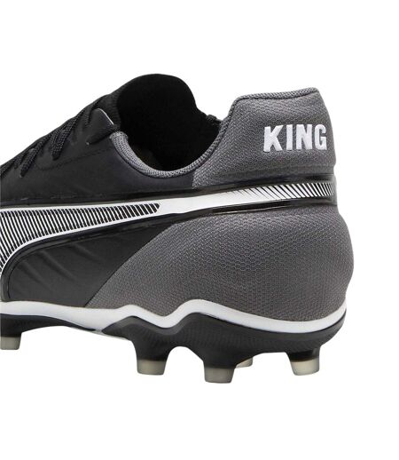 Mens King Match Firm Ground Football Boots  Black White Puma