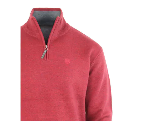 Pull camionneur col montant zippé avec laine PYLONE2