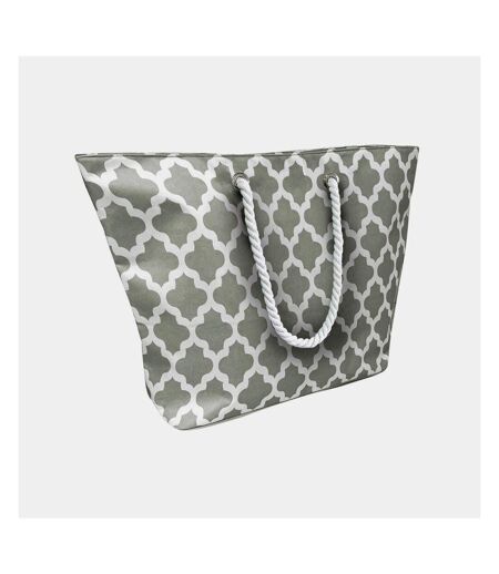 Home & Living Moroccan Cooler Bag (Gray/White) (One Size) - UTRW9024