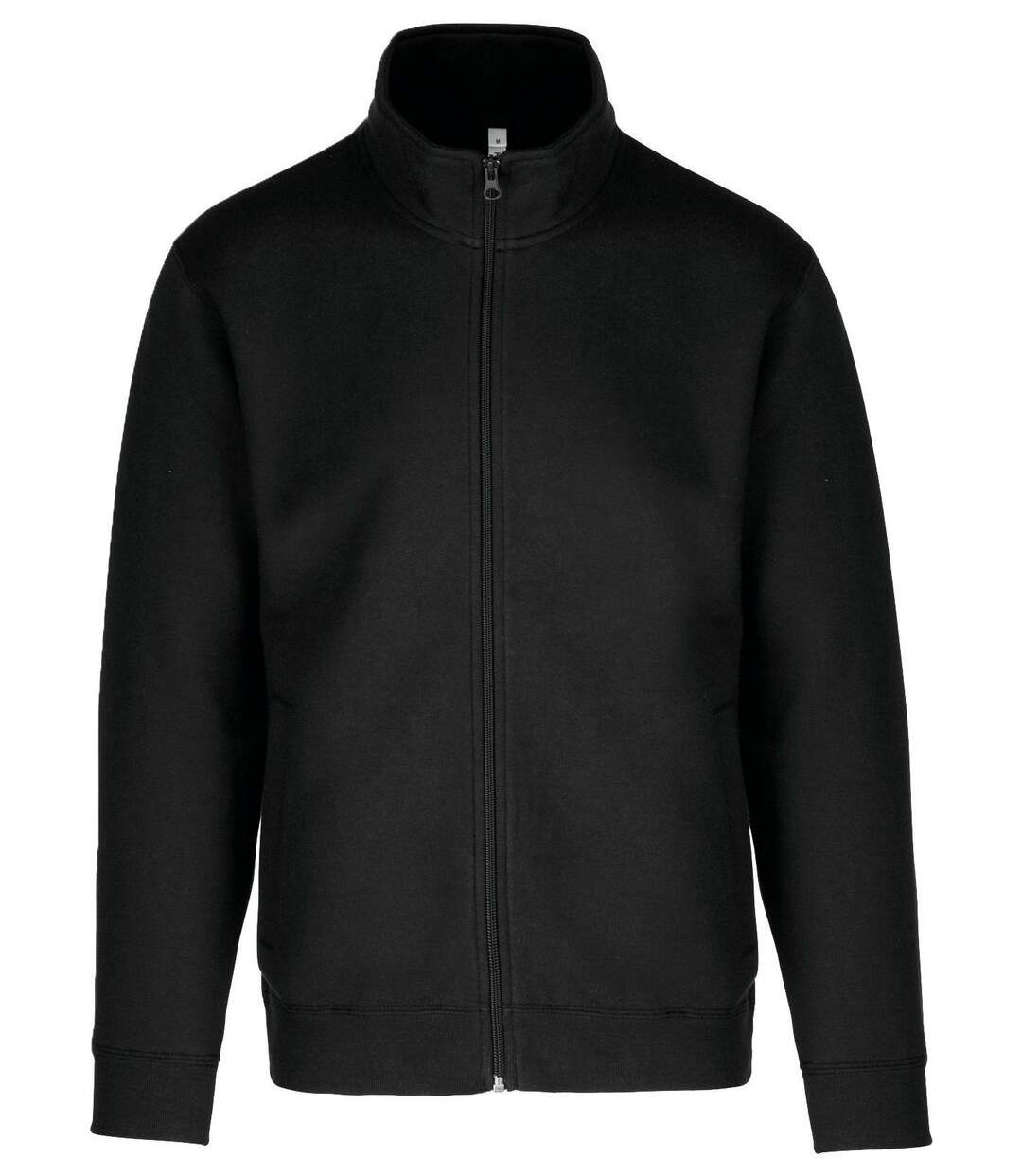 Veste sweat molleton zippée - Homme - K472 - noir