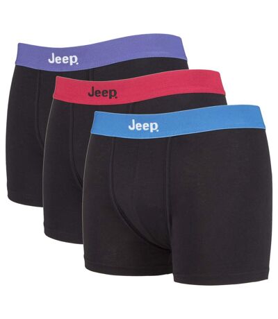 JEEP - 3 Pk Mens Cotton Rich Blend Fitted Trunks