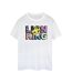 Disney Womens/Ladies The Lion King Pattern Logo Cotton Boyfriend T-Shirt (Blanc) - UTBI29472-1