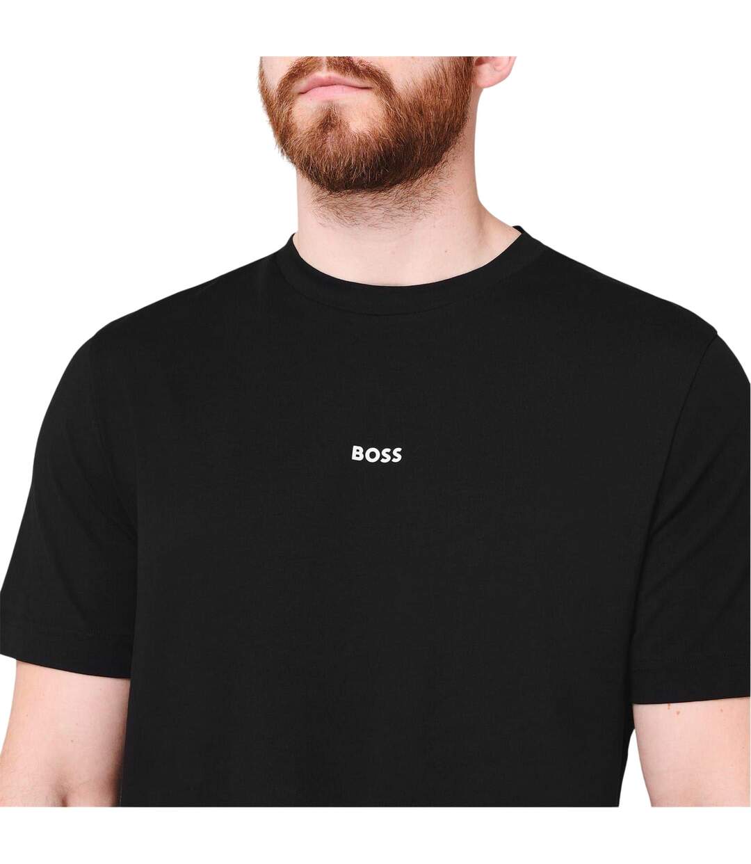 Mens Tchup Logo Oversized T-shirt Black Boss-4