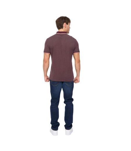 Polo Mettormoore Homme Pourpre Crosshatch