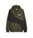 Sweat noir/kaki homme puma power cat - l-1