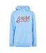 Womens/ladies Scarlett Lettering Regular Hoodie Vista Blue Ecko-1