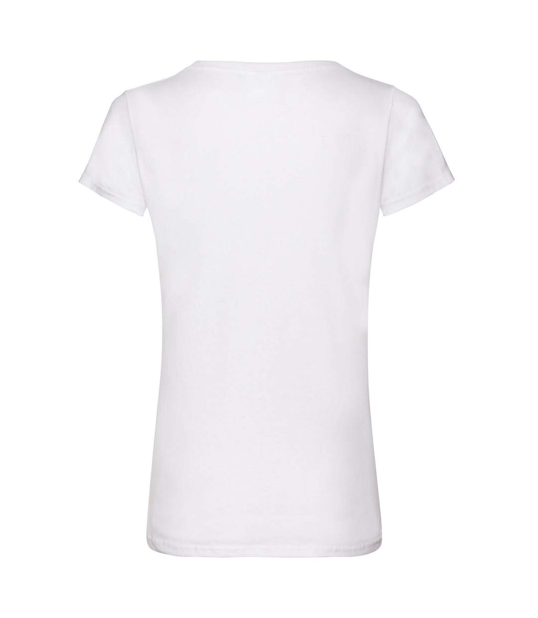 Womens/ladies valueweight v neck lady fit t-shirt white Fruit of the Loom