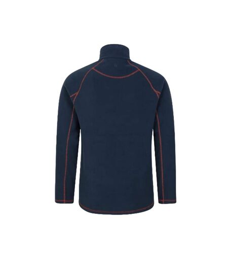 Mens Ashbourne Ii Half Zip Fleece Top Navy Mountain Warehouse