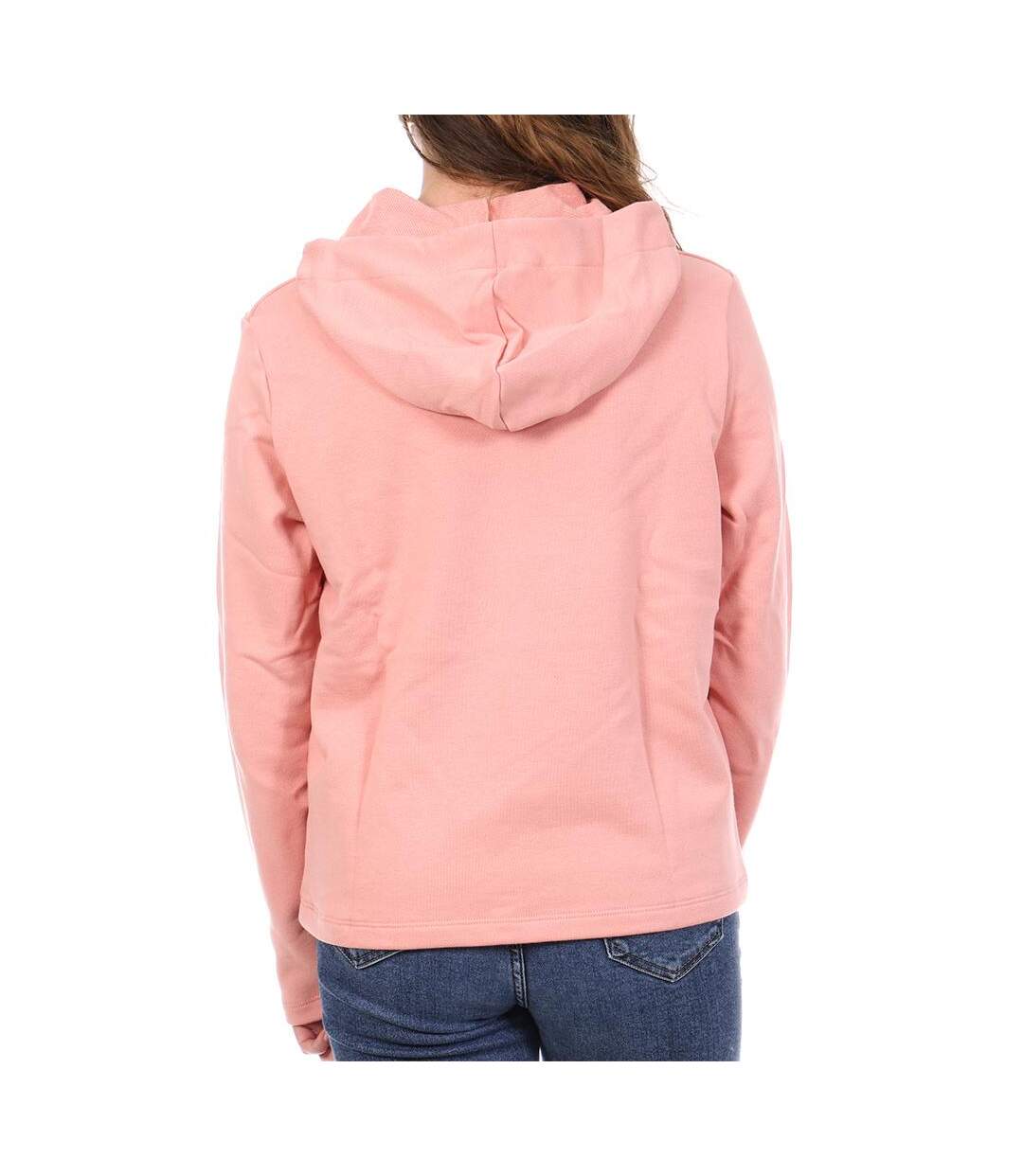 Sweat à capuche rose femme le coq sportif hoody n°8-2