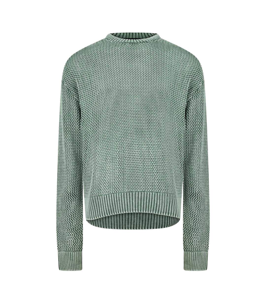 Mens Knitted Lightweight Jumper Forest Green Represent-1