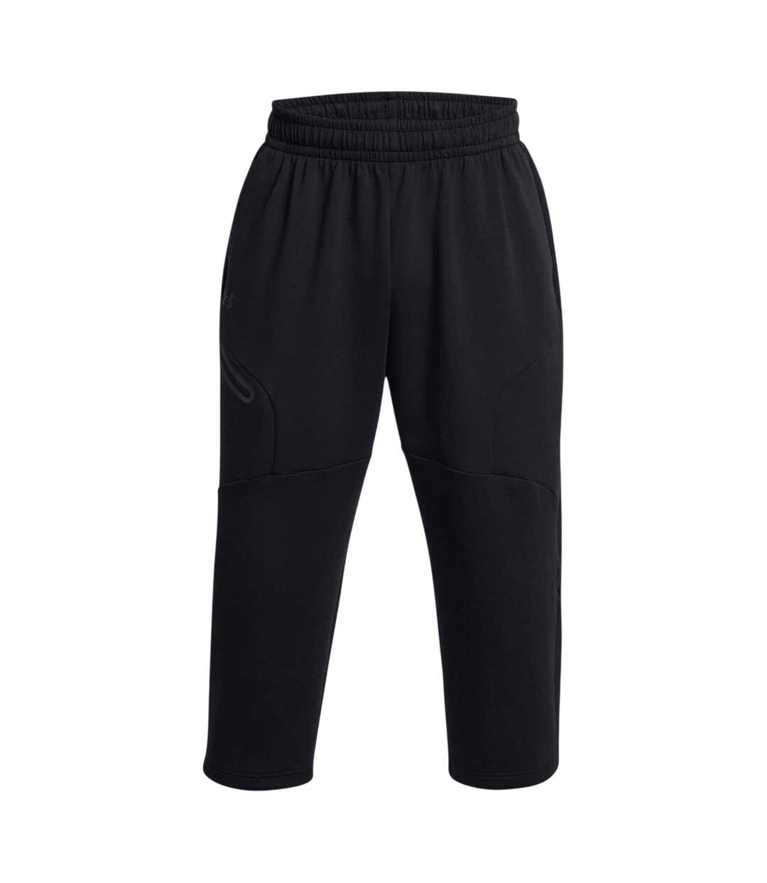 Mens Fleece Plain Baggy Sweatpants Black Under Armour-2