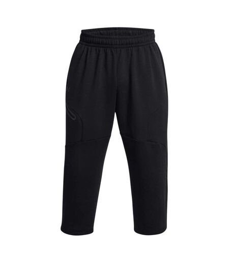 Mens Fleece Plain Baggy Sweatpants Black Under Armour