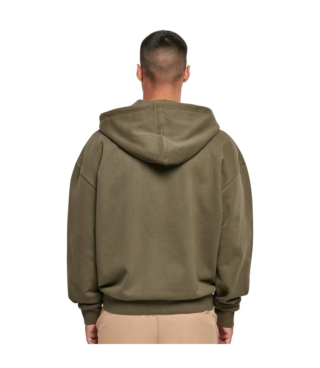 Veste à capuche homme vert sombre Build Your Brand-4