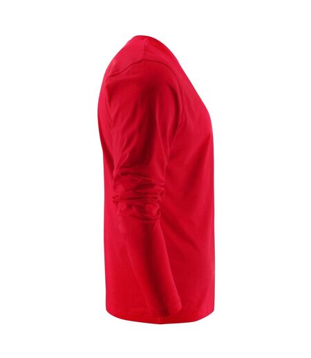 T-shirt Manches Longues Heavy Homme Rouge Printer