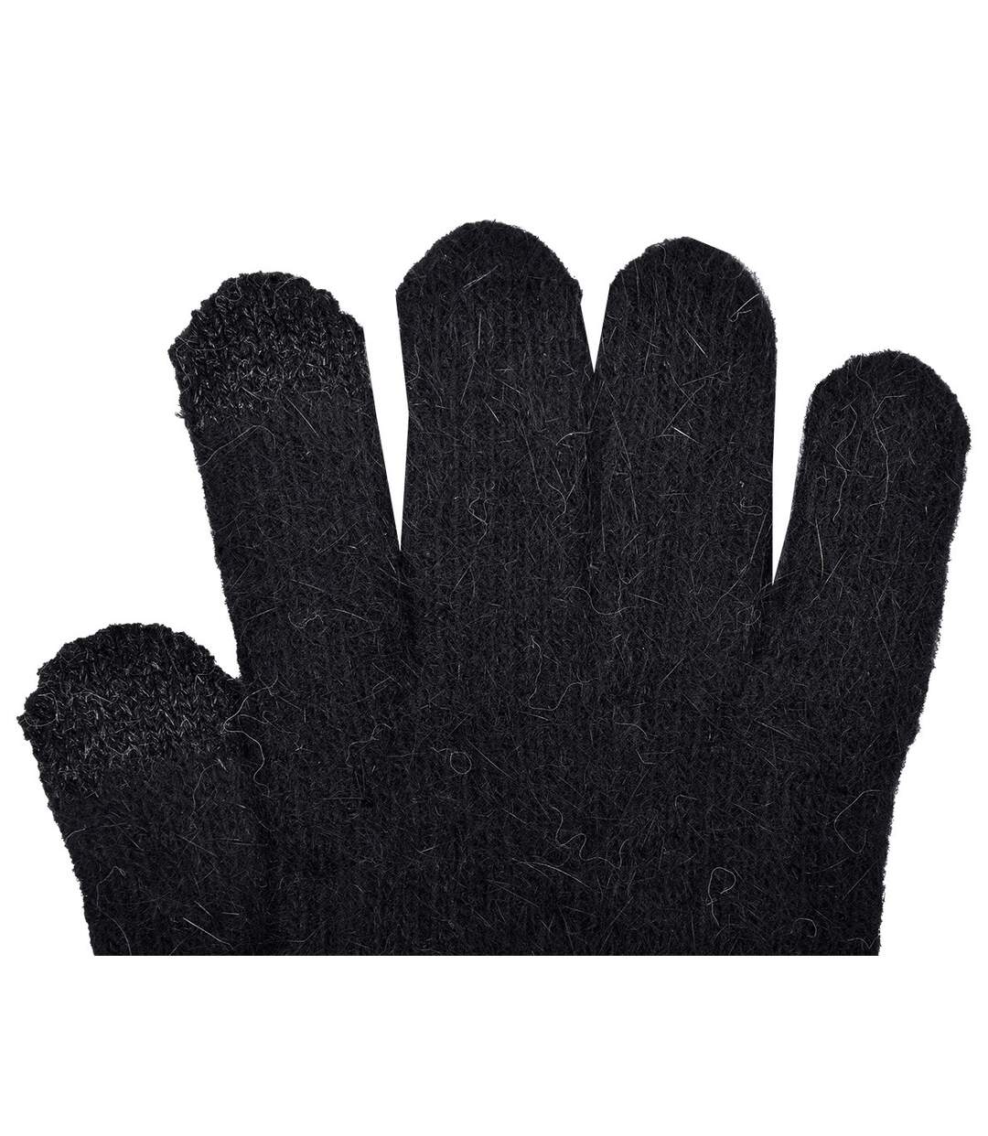 Gants Femme INFINITF 0675 ANGORA NOIR-4